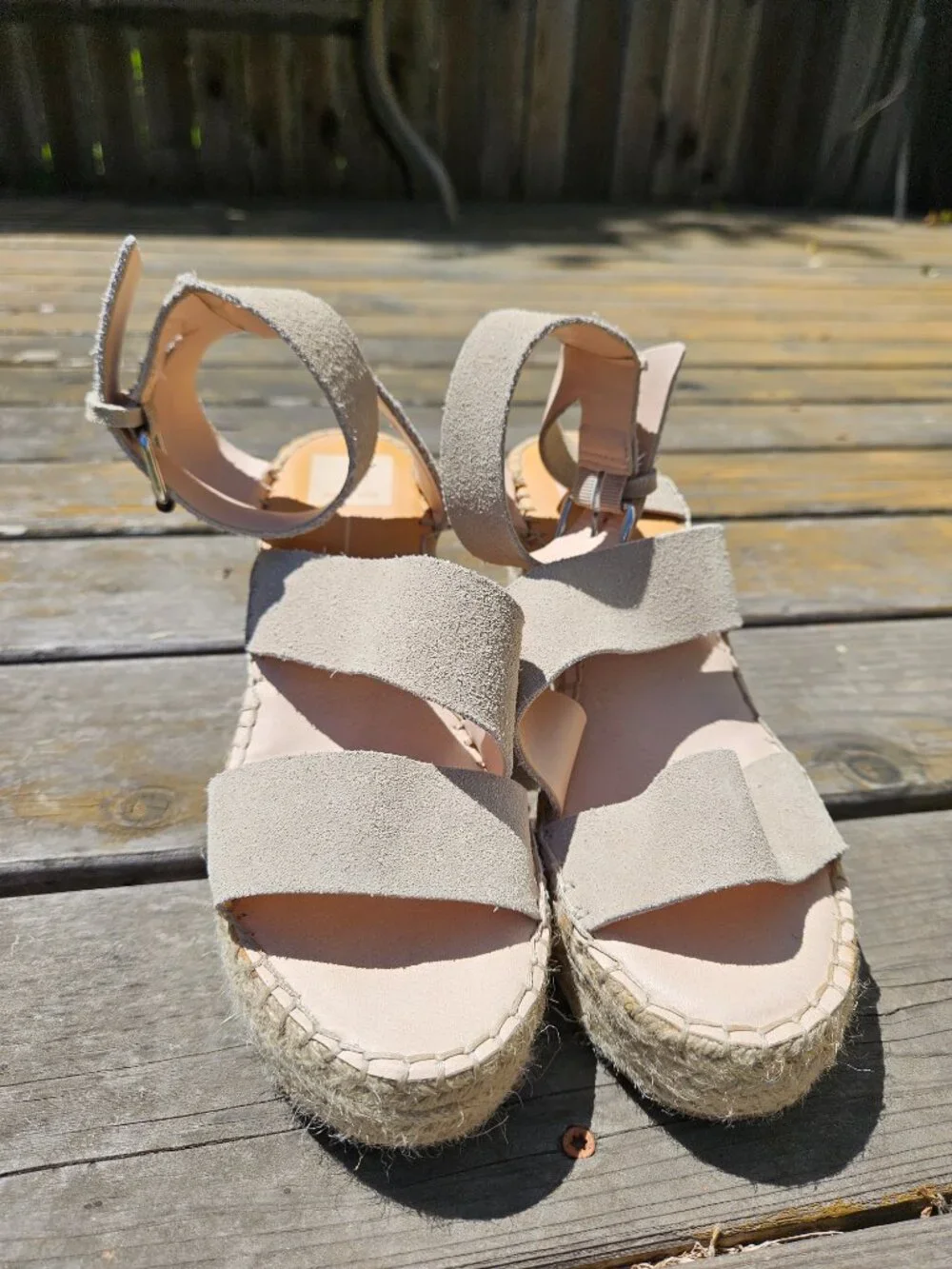 Dolce Vita Espadrille platform wedge strappy heel size 9